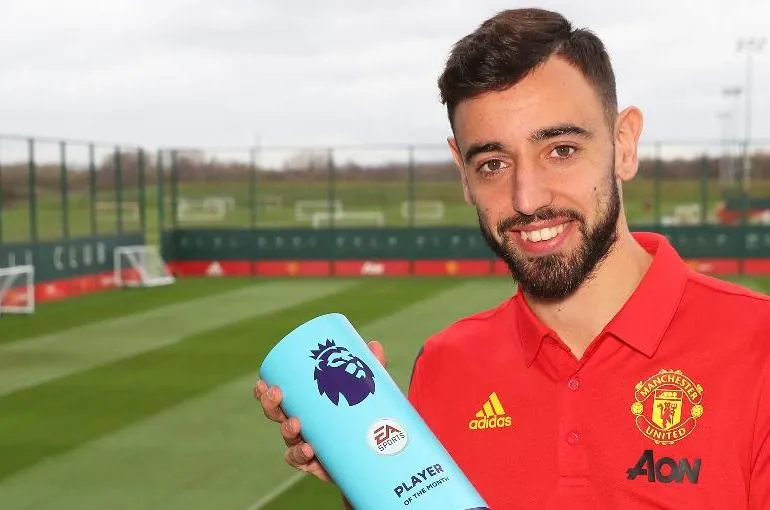 Hráč a manažér mesiaca február: Bruno Fernandes a Sean Dyche