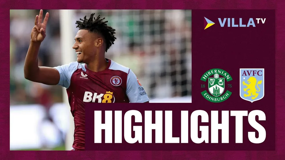 Aston Villa prevalcovala škótsky Hibernian